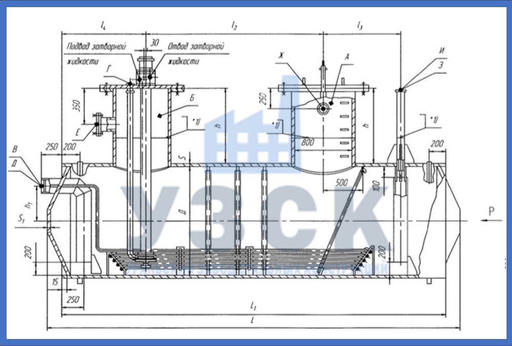 Чертеж емкости ЕПП в Таразе