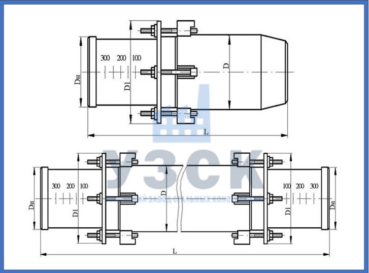 Схемы сальниковых компенсаторов в Таразе