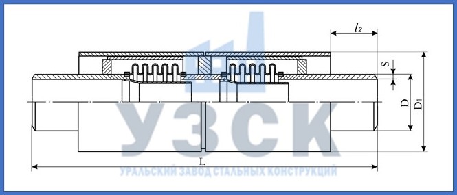 Чертёж компенсатора 2ОПМР в Таразе