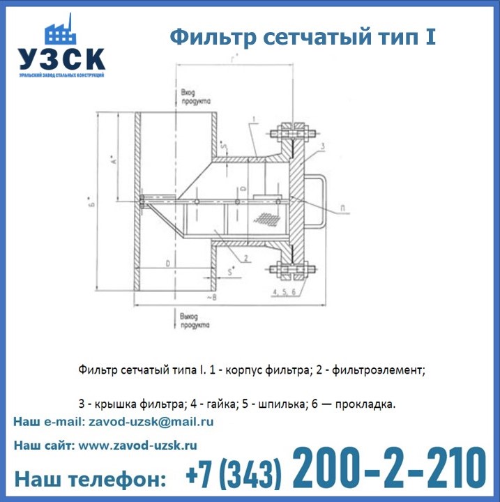 Фильтр сетчатый ФС по Т-ММ-11-2003 в Кокшетау