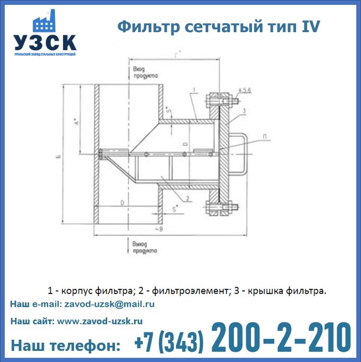 Фильтр сетчатый ФС по Т-ММ-11-2003 в Петропавловске