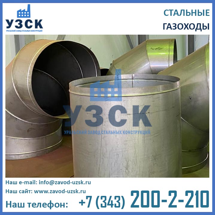 фото стальных газоходов круглого сечения